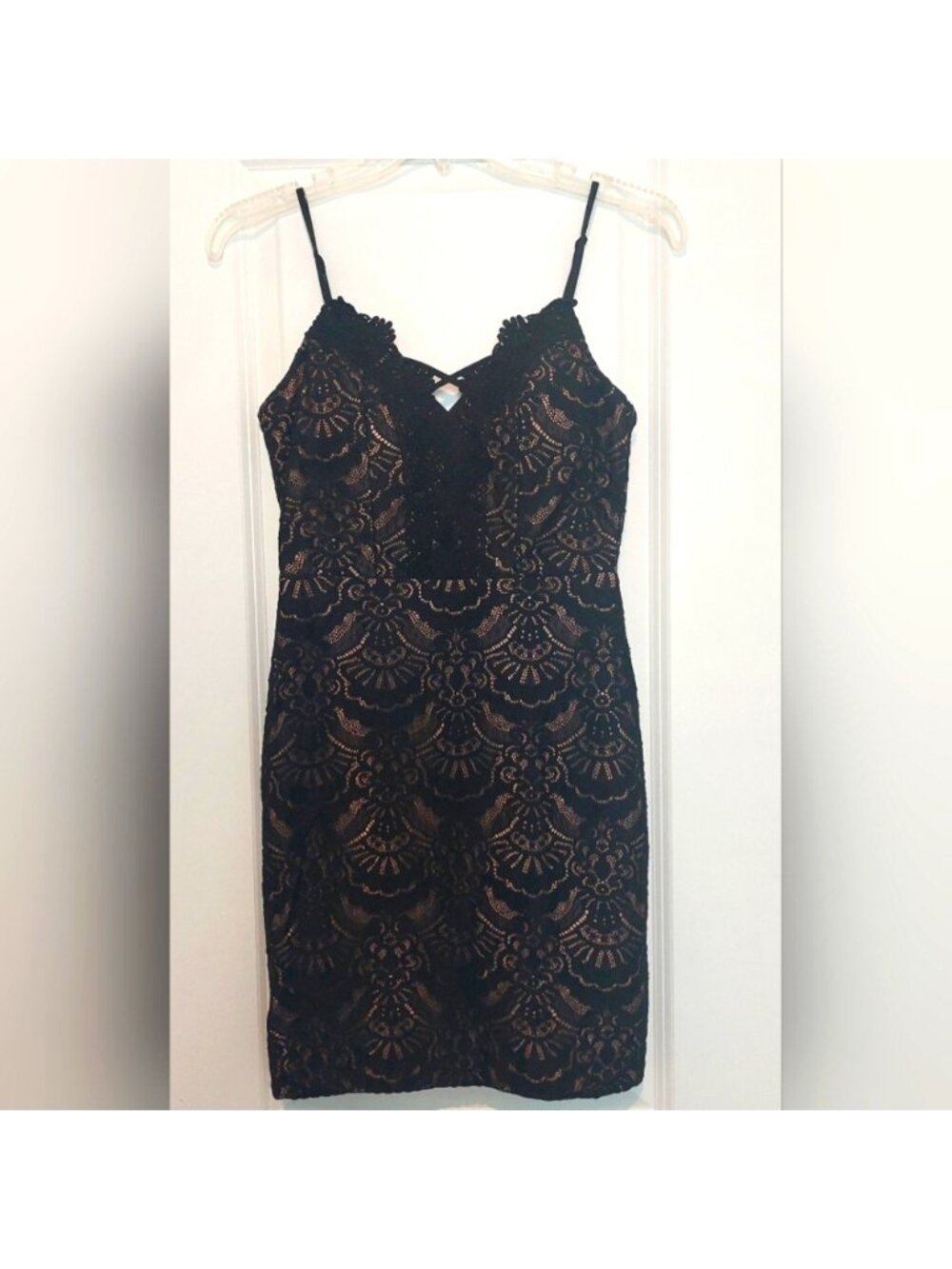 JODI KRISTOPHER black lace dress NWOT